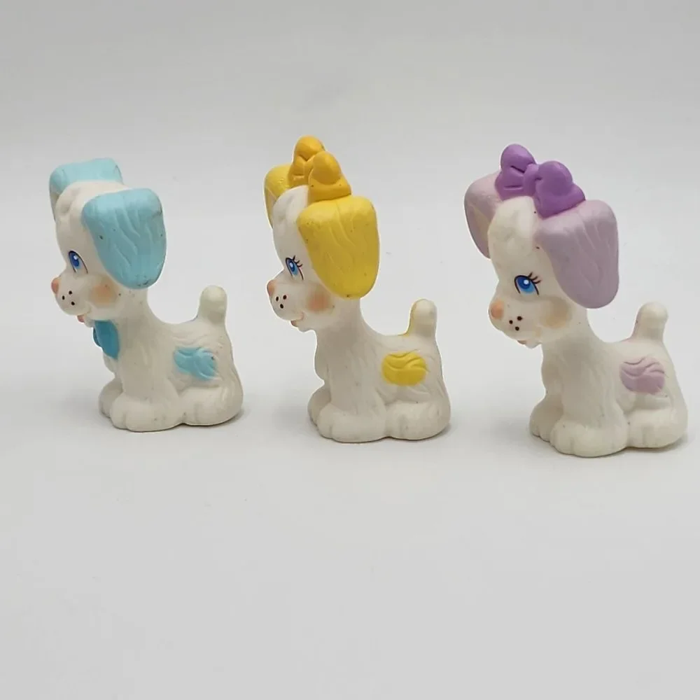 Lot of 3 1991 Tyco Quints Dogs Pups Puppies 2